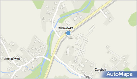 Rokiciny Podhalańskie, DW 958, Pawlakówka - Dworzec kolejowy, Przystanek kolejowy
