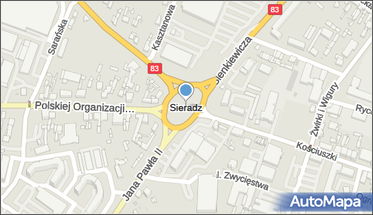 Sieradz (stacja kolejowa), Sieradz od 98-200 do 98-210 - Dworzec kolejowy, Przystanek kolejowy