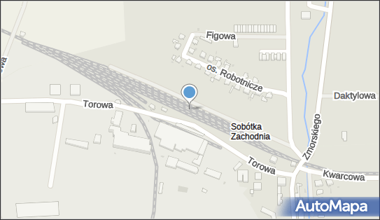 Sobótka Zachodnia, Torowa, Sobótka 55-050 - Dworzec kolejowy, Przystanek kolejowy