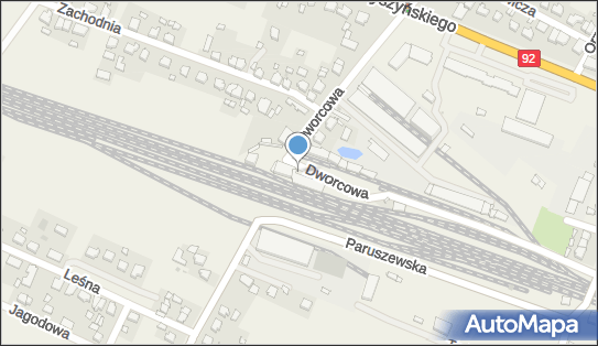 Strzałkowo, Dworcowa, Strzałkowo 62-420 - Dworzec kolejowy, Przystanek kolejowy