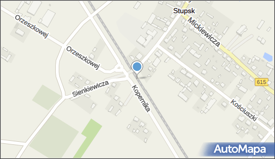 Stupsk Mazowiecki, Mikołaja Kopernika, Stupsk 06-561 - Dworzec kolejowy, Przystanek kolejowy