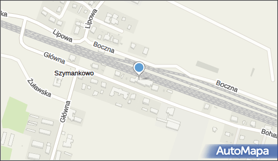 Szymankowo, Bohaterów Września 1939 r. 7a, Szymankowo 82-224 - Dworzec kolejowy, Przystanek kolejowy