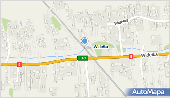 Widełka, DK 9, E371, Widełka 36-145 - Dworzec kolejowy, Przystanek kolejowy