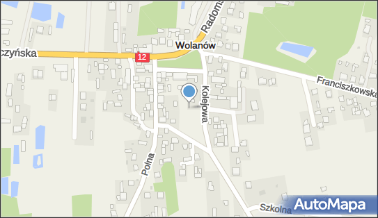 Wolanów (stacja kolejowa), Kolejowa, Wolanów 26-625 - Dworzec kolejowy, Przystanek kolejowy