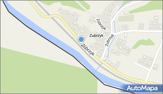 Zubrzyk, Zubrzyk, Zubrzyk 33-350 - Dworzec kolejowy, Przystanek kolejowy