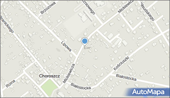 Mapspot Jakub Bobrowski, Adama Mickiewicza 20/2, Choroszcz 16-070, numer telefonu