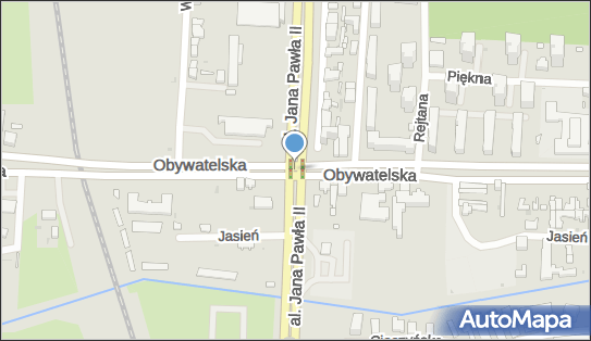 Czerwone światło Fotoradar, DK91, Aleja Jana Pawła II, Łódź 93-570 - Fotoradar - Czerwone światło