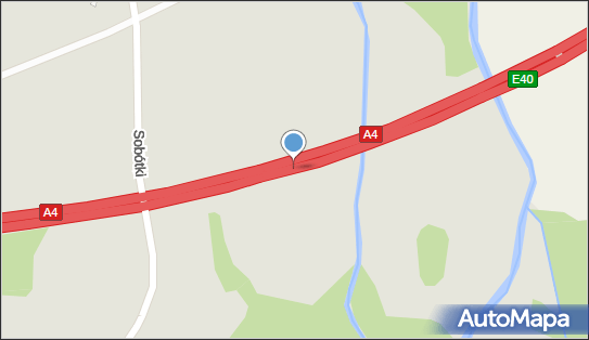 110 km/h - Początek, A4, E40, Kąty Wrocławskie - Fotoradar odcinkowy