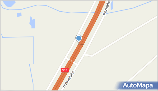 120 km/h - początek, S11, Swadzim 62-080 - Fotoradar odcinkowy