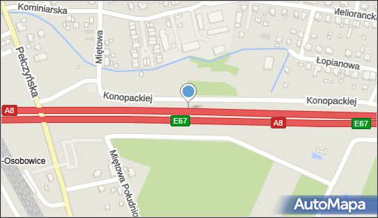 120 km/h - Początek, A8eE67, Wrocław - Fotoradar odcinkowy