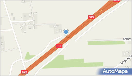 120 km/h - Początek, S19, Płouszowice-Kolonia 21-002, 21-008 - Fotoradar odcinkowy