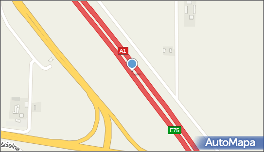 140 km/h - Początek, A1, Kaszewy Dworne 99-314 - Fotoradar odcinkowy