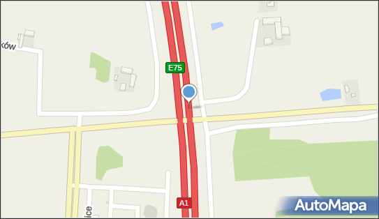 140 km/h - Początek, A1, Oszkowice 99-423 - Fotoradar odcinkowy