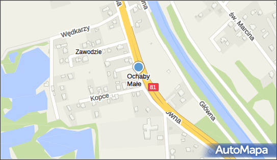 70 km/h - Początek, DK81, Ochaby Małe 43-430 - Fotoradar odcinkowy