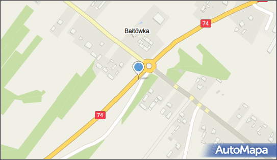 50 km/h, DK 74, Bałtówka - Fotoradar stacjonarny 50 km/h