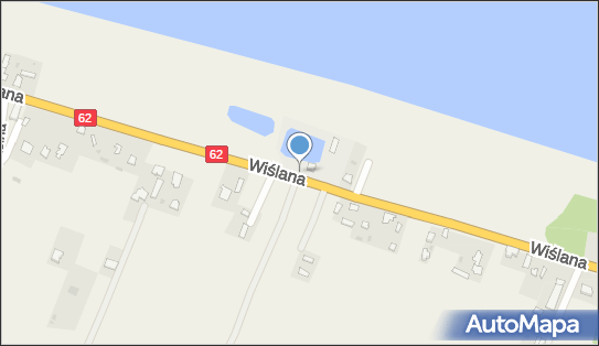 50 km/h, Wiślana62, Modzerowo 87-800 - Fotoradar stacjonarny 50 km/h