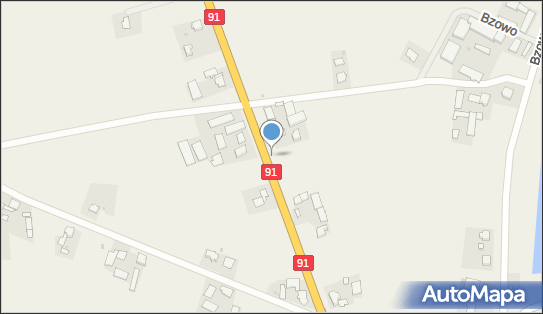 50 km/h, Bzowo91, Bzowo 86-100, 86-160 - Fotoradar stacjonarny 50 km/h