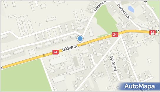 50 km/h, DK24, Główna, Przytoczna 66-340 - Fotoradar stacjonarny 50 km/h