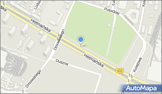 50 km/h, DW433, DW196, Hetmańska, Poznań 60-995 - Fotoradar stacjonarny 50 km/h