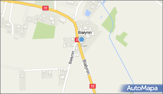 50 km/h, Białynin 72, Białynin 96-130 - Fotoradar stacjonarny 50 km/h