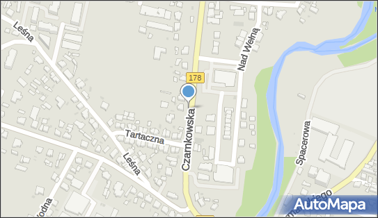 50 km/h, DW178, Czarnkowska, Oborniki 64-600 - Fotoradar stacjonarny 50 km/h