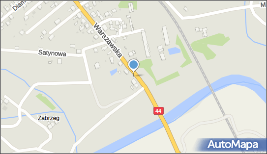 50 km/h, DK 44, Warszawska, Bieruń - Fotoradar stacjonarny 50 km/h