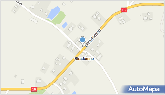 50 km/h, DK16, Stradomno 14-200 - Fotoradar stacjonarny 50 km/h