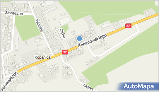 50 km/h, Księcia Józefa Poniatowskiego32 3, Kopanica 64-225 - Fotoradar stacjonarny 50 km/h