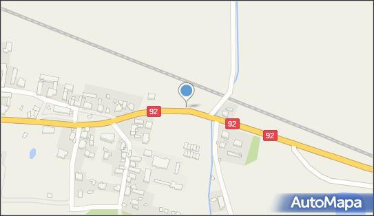 50 km/h, DK92, Wilkowo 66-200 - Fotoradar stacjonarny 50 km/h