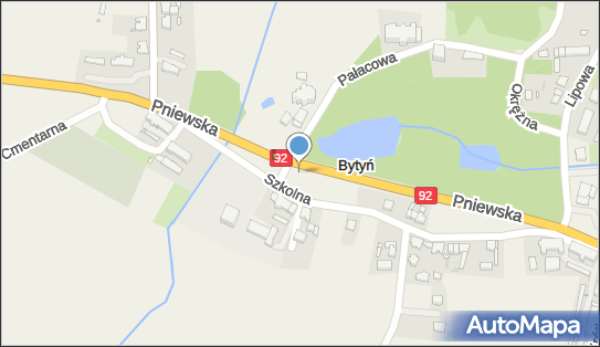 50 km/h, Szkolna 49, Bytyń 64-542 - Fotoradar stacjonarny 50 km/h