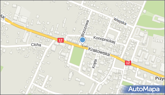 Fotoradar ITD, Krakowska, Przysucha - Fotoradar stacjonarny 50 km/h
