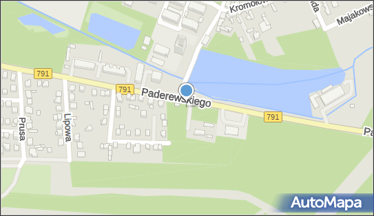 Fotoradar w stronę centrum, Paderewskiego Ignacego78, Zawiercie - Fotoradar stacjonarny 50 km/h
