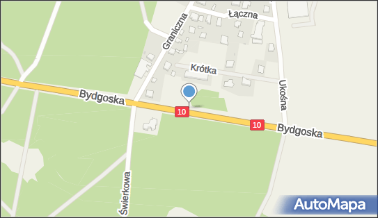 60 km/h, DK10, Jeziorki 64-810 - Fotoradar stacjonarny 60 km/h