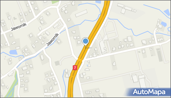 70 km/h, DK7, Jawornik 32-400 - Fotoradar stacjonarny 70 km/h