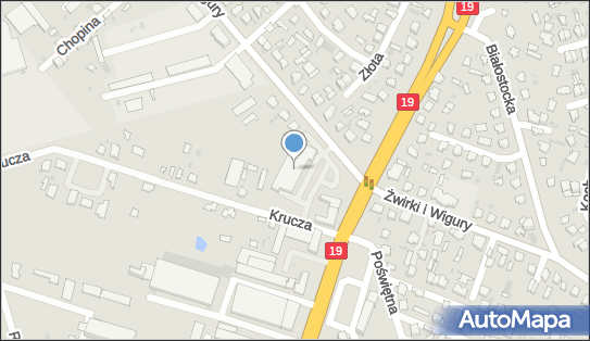 GLS - Punkt odbioru, Zwirki i Wigury 53, Bielsk Podlaski 17-100