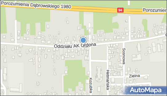 GLS - Punkt odbioru, Ul. Oddz. Ak Ordona 31, Dabrowa Gornicza 42-530