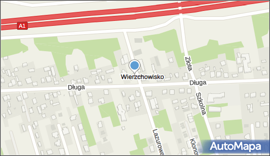 GLS - Punkt odbioru, Ul. Dluga 105, Wierzchowisko 42-233