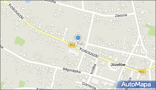 GLS - Punkt odbioru, KOSCIUSZKI 82, Jozefow k. Bilgoraja 23-460