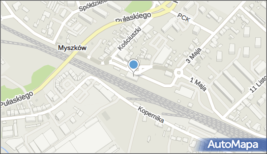 PKP WiFi Free, Plac Dworcowy 4, Myszków - Hotspot bezpłatny