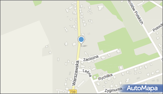 Hydrant, DW 739, Warszawska, Osieck - Hydrant