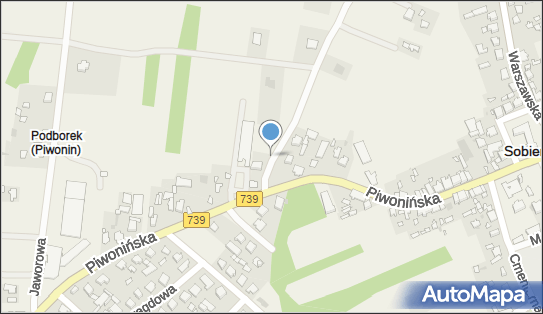 Hydrant, Piwonińska739, Sobienie-Jeziory 08-443 - Hydrant