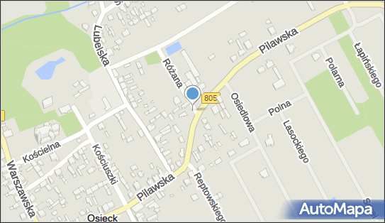 Hydrant, DW 805, Pilawska, Osieck - Hydrant