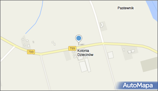 Hydrant, DW 799, Kolonia Dziecinów - Hydrant