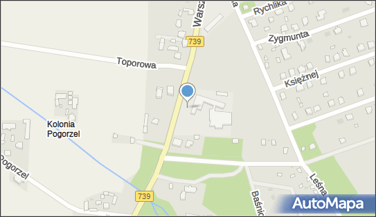 Hydrant, DW 739, Warszawska, Osieck - Hydrant