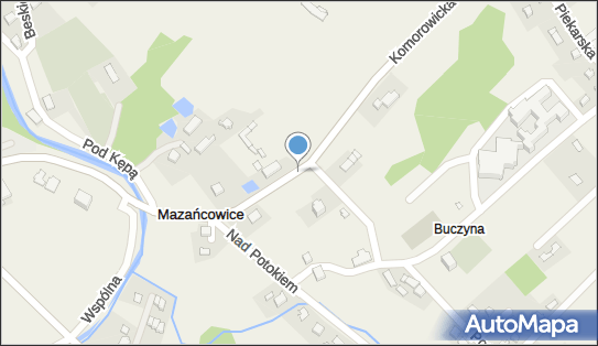 Nadziemny, Komorowicka, Mazańcowice 43-391 - Hydrant