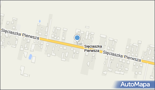 Nadziemny, Sięciaszka Pierwsza, Sięciaszka Pierwsza 21-400 - Hydrant
