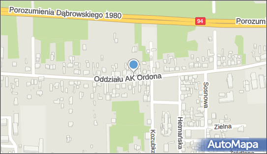 Nadziemny, Oddziału AK Ordona, Dąbrowa Górnicza 42-530 - Hydrant
