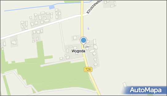 Nadziemny, DW 726, Wygoda - Hydrant
