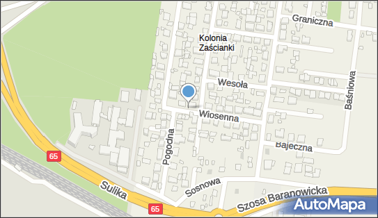 Nadziemny, Wiosenna 12A, Zaścianki 15-521 - Hydrant