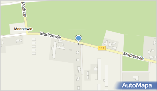 Nadziemny, DW111, Modrzewie, Modrzewie - Hydrant